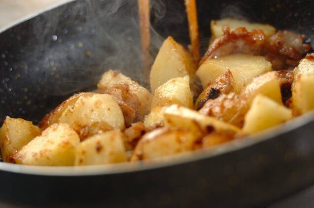 ジャガイモの豆鼓炒めの作り方の手順2