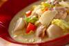 里芋と白菜のクリームシチューの作り方の手順