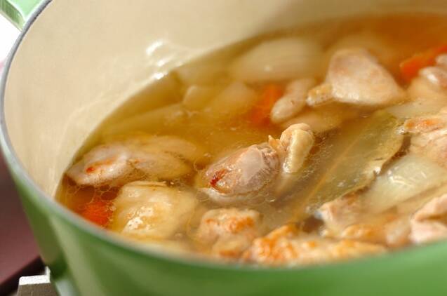 里芋と白菜のクリームシチューの作り方の手順6