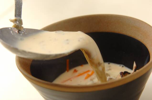 中華風豆乳スープの作り方の手順4