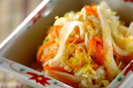 白菜の即席漬け ユズコショウ風味