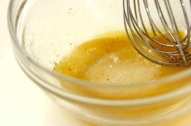 白ネギと白菜のパセリマリネの作り方の手順2