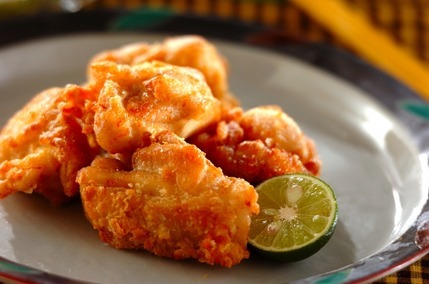 塩漬け鶏の唐揚げ