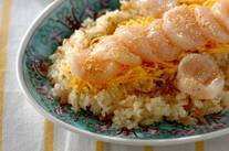 シンプルに。ホタテの中華風ちらし寿司