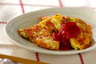 キャベツオムレツ