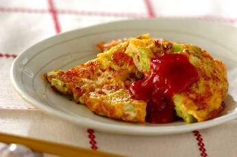 キャベツオムレツ