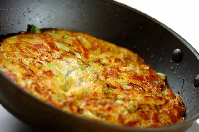 キャベツオムレツの作り方の手順5