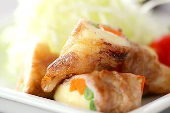 豚肉のロール焼き