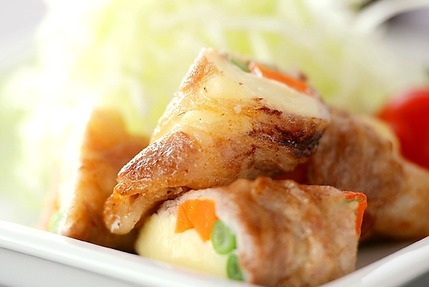 豚肉のロール焼き