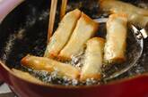 枝豆のおつまみ春巻きの作り方3