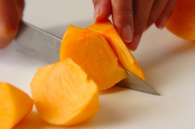 柿のバルサミコソースの作り方の手順3