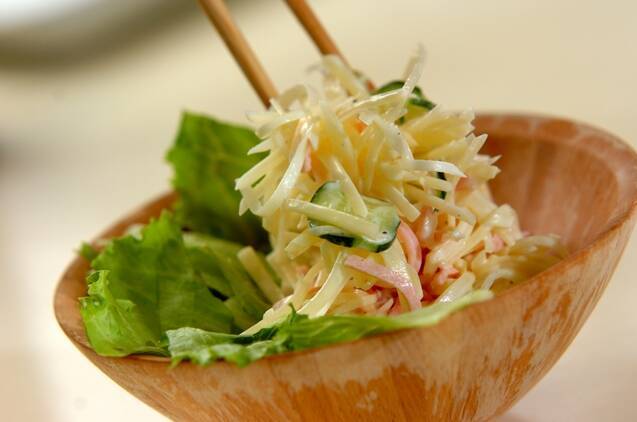 せん切りジャガイモのサラダの作り方の手順8