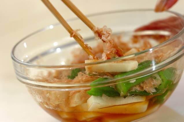 とまらぬ美味しさ 無限オクラ めんつゆで和えるだけの作り方の手順4