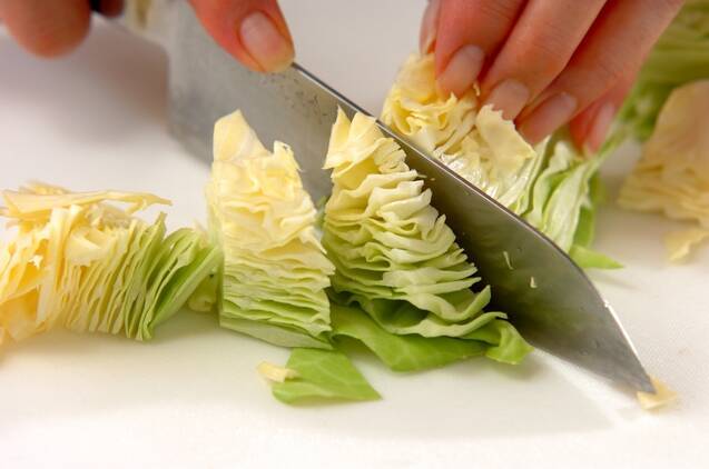 みりん干しチャーハンの作り方の手順2