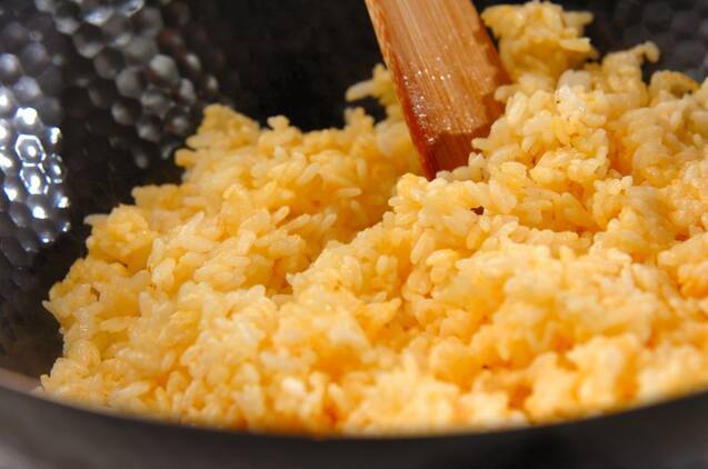 みりん干しチャーハンの作り方の手順3