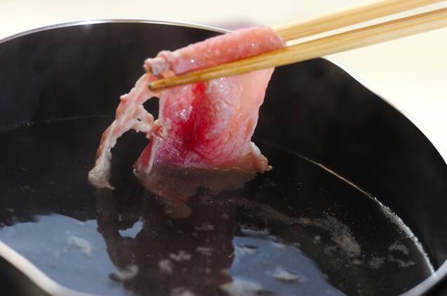 豚しゃぶサラダの作り方の手順2