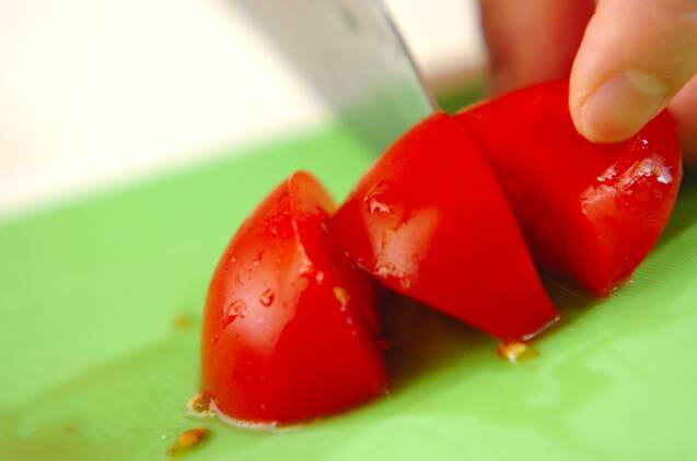 フルーツトマトのカプレーゼの作り方の手順1