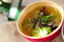 キクラゲとレタスのスープ