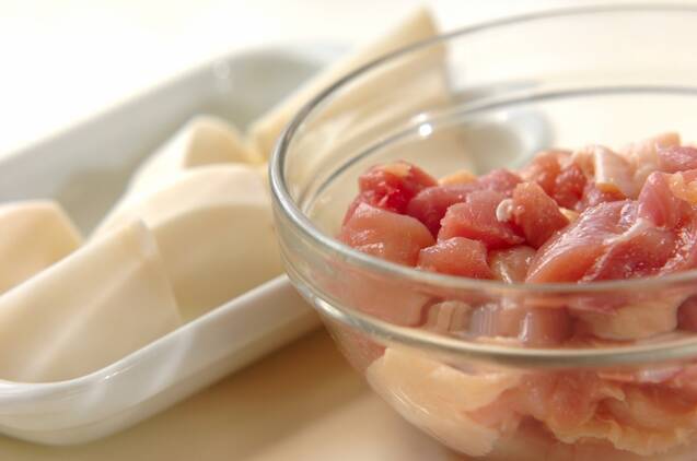 鶏と野菜のソテーサラダの作り方の手順1