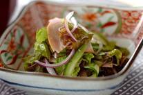 ハムとレタスのサッパリサラダ