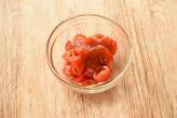 ササミのピカタフレッシュトマトソースの作り方1