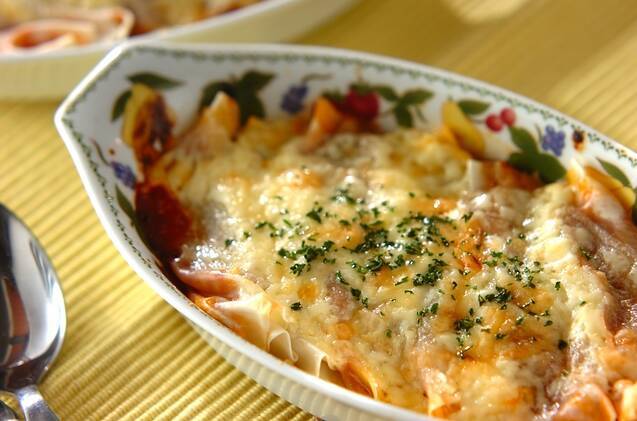 簡単ミートカネロニ