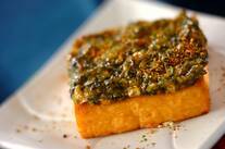 厚揚げのネギみそ焼き