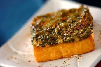 厚揚げのネギみそ焼き