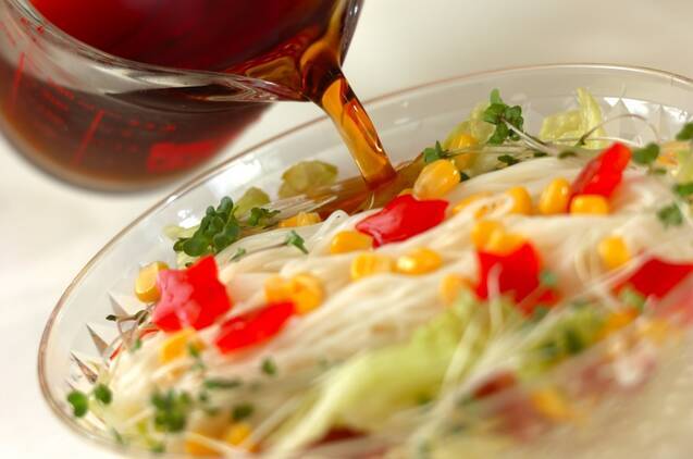 サラダ素麺の作り方の手順3