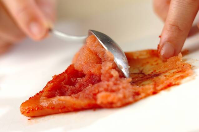 ニンジンの明太子炒めの作り方の手順2