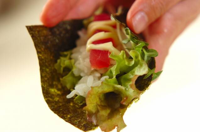 いろいろ手巻き寿司の作り方の手順12