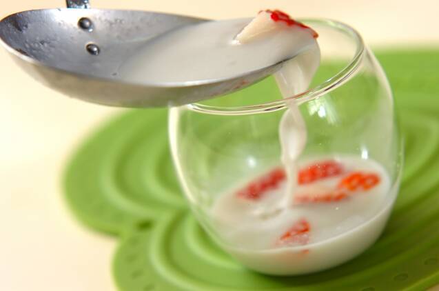 イチゴココナッツタピオカの作り方の手順6