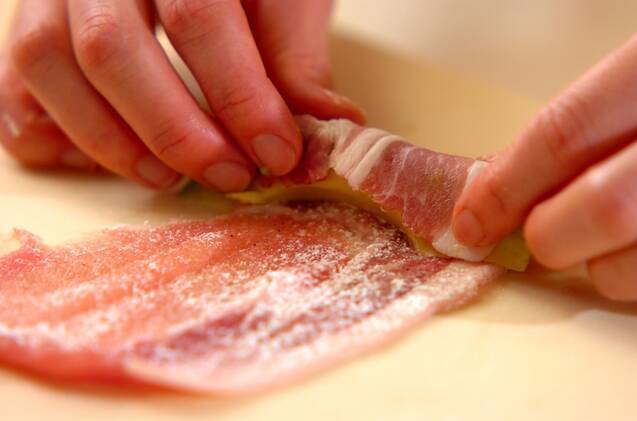 アボカドの豚肉巻きの作り方の手順2