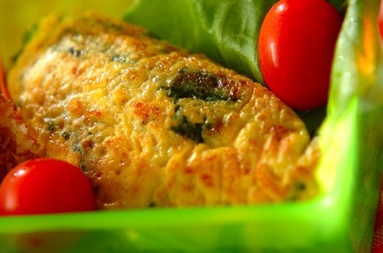 ホウレン草オムレツ