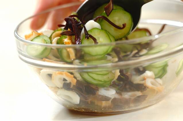 キュウリとキクラゲの中華ゴマ和えの作り方の手順3