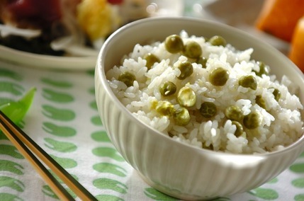グリンピースご飯