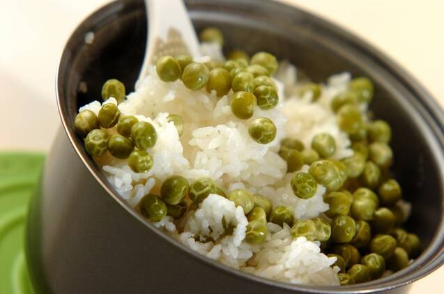 グリンピースご飯の作り方の手順3