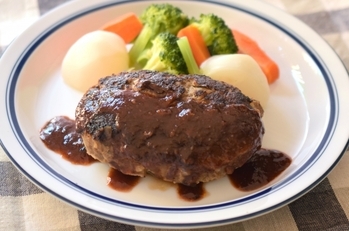 焼き鳥のレバーで！　レバー入り濃厚ハンバーグ