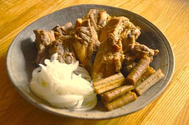 豚スペアリブと春ゴボウのバルサミコ酢しょうゆ漬けの作り方の手順6