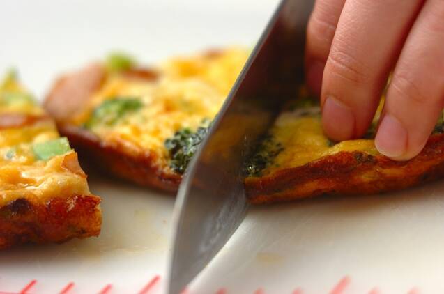 ブロッコリー入りオムレツの作り方の手順4