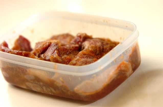 ピリ辛漬けカルビの作り方の手順2