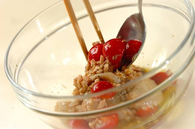 さっぱり！トマトとホタテの冷製カッペリーニの作り方の手順2