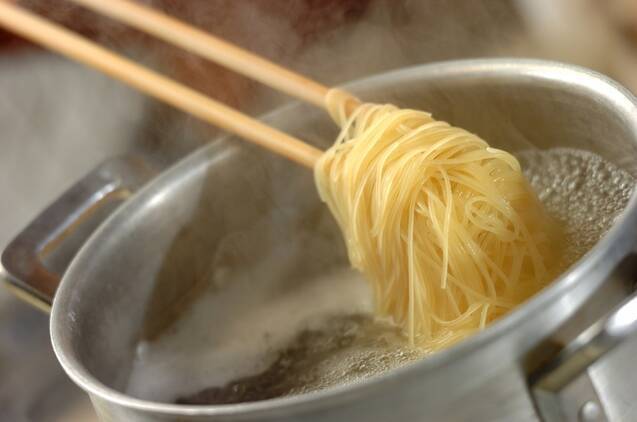 さっぱり！トマトとホタテの冷製カッペリーニの作り方の手順3