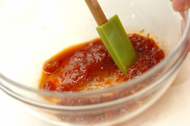 梅の豚しゃぶ素麺の作り方の手順1