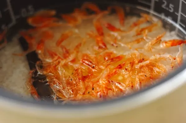 桜エビとショウガのご飯の作り方1