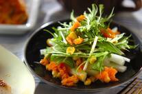 ニンジンドレッシングのサラダ