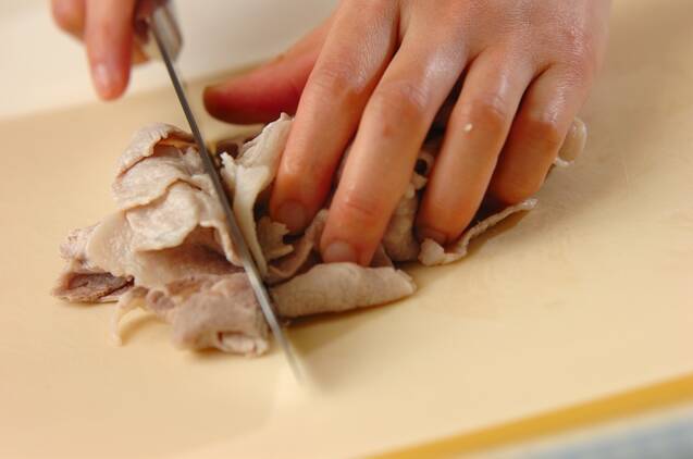 豚しゃぶ温野菜サラダの作り方の手順3