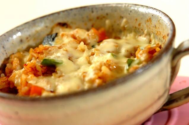 マグカップでカボチャの焼きカレーの作り方の手順3