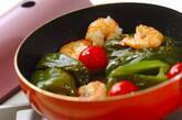エビとピーマンのオイル煮の作り方4