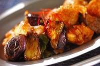 コチュジャンピリッ！鶏肉とナスの炒めもの